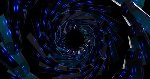 Animation tunnel de couleur abstraite 4K VJ 03