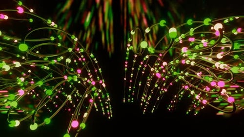 Wires Cables Binary Fly Through Data Internet Power Electric Circuit Fiber Looped 3d Animation Scifi