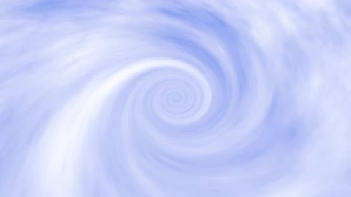 Abstract Blue Fluid Cloud Vortex Seamless Loop Background
