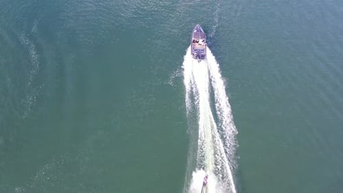 Wakeboarding Lessons on the Water – 4K Drone Video