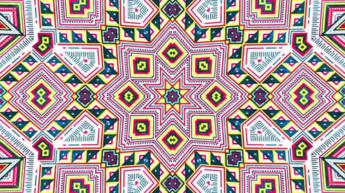 Authentische Mandala-Hintergrundschleife