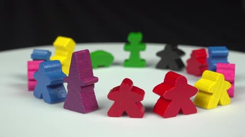 Carcassonne Board Game tiles in detail