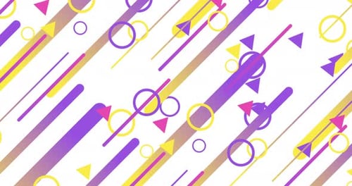 Dynamic Geometric Shapes Animated Motion Background Loop