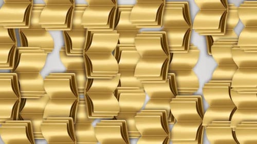 Animated Golden Books Opening and Closing Loop Background