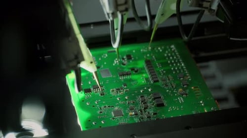 Components on Circuit Board Graphics Processing Unit GPU Processor Artificial Intelligence