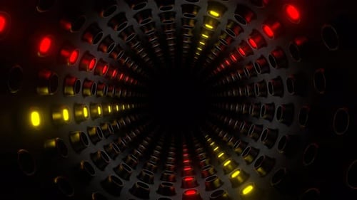 Rainbow Cylindrical Strobe Tunnel Background Vj Loop In 4K