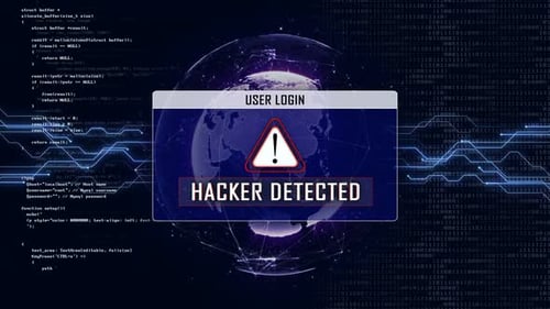 Hacker Detected, User Login Interface, Loop