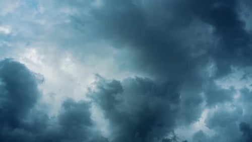 Ominous Clouds Moving Quickly Across the Sky