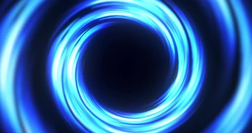 Rotation des Energielochs, abstrakter Tunnel zum Weltraum. Wirbelenergieflüsse