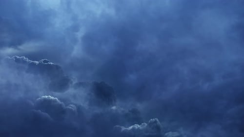 thunderstorm, dark clouds in the sky