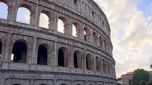 Rome Colosseum At Rome In Lazio Italy.