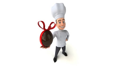 Fun 3D cartoon chef
