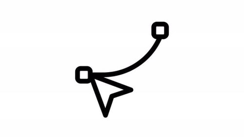 animación de iconos de líneas de cambio de forma