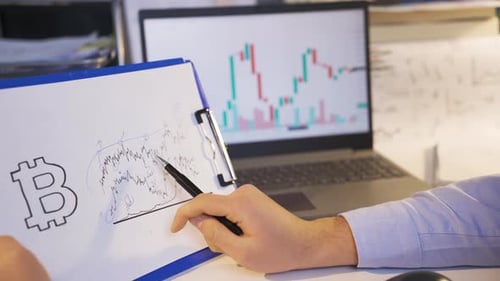 Reading and analyzing Bitcoin charts.