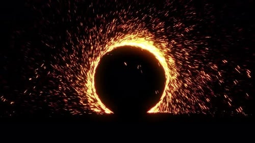 Burning Particle Circle Reveal Transition
