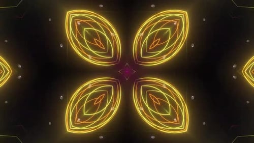 Dynamische Neonlichter pulsieren mit lebendiger Energie in einer faszinierenden Show