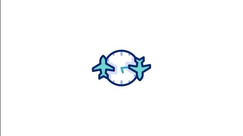 Jet Lag Animated Icon