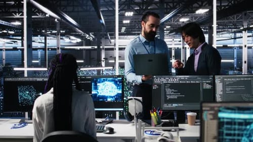 Team of Data Center Engineers Using Machine Learning Algorithms