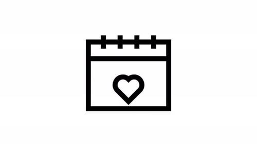 calendar line icon animation