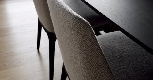 Close Up of Wooden Table and Chairs