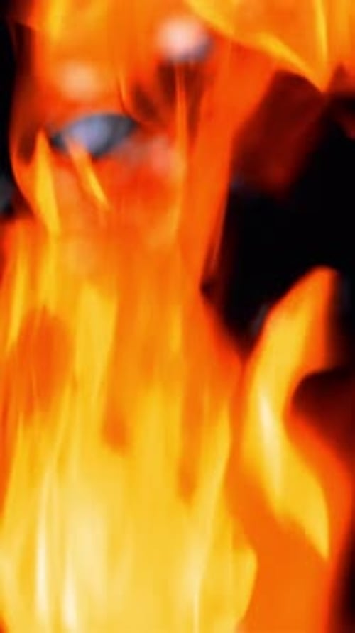 Bright Flames Dancing in Darkness