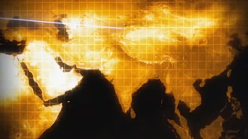 Global Business Connection Animated Background with Digital Earth Map