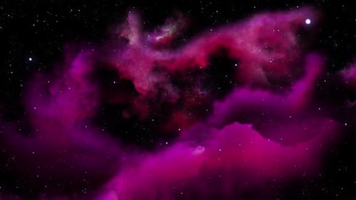 vibrant, stylized representation of nebula.