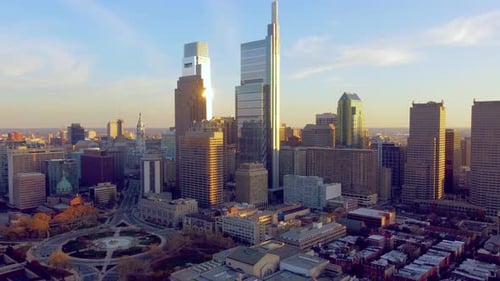 Philadelphia Rising_Downtown Philly Golden Hour Skyline