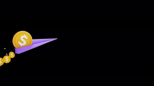 Investment Concept 3D illustration Animation