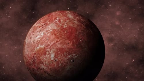 Galaxy Rotated 3d Makemake Fictional Planet View