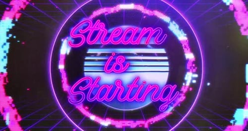 Neon-Streaming im Retro-Look