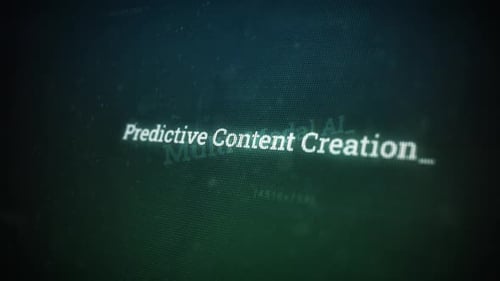Predictive Content Creation On Digital Screen Message On Computer Screens V03