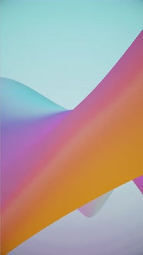 Vertical Cool Pastel Color Gradient Wave Abstract Background Loop
