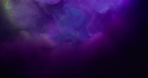 Colorful Abstract Ink Clouds with Light Effects