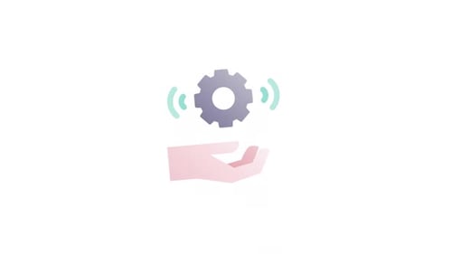 Animiertes Symbol für technischen Support Alpha Channel
