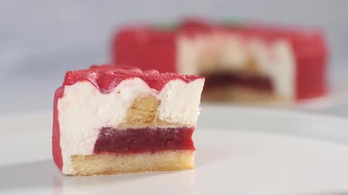 Delicious Cake Displayed in Mouthwatering Close Up