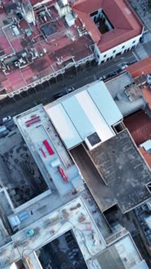 drone shot city main square cathedral travel sky Santa Cruz Bolivia
