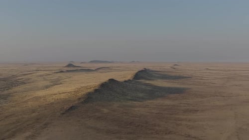 Beautiful Aerial Landscape of Ridgelines in the Namib Desert, Africa - Copy Space