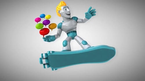 Robotersurfen - 3D-Animation