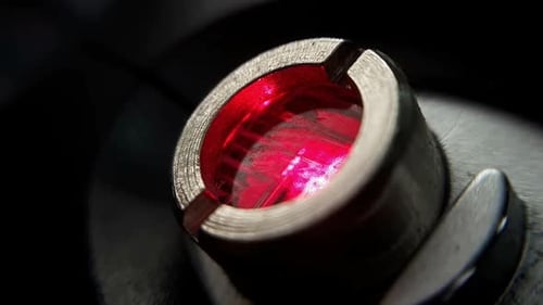 Close Up of Red Laser