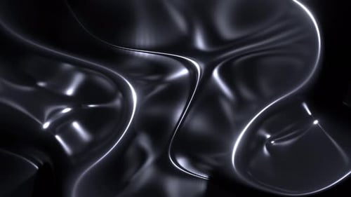 Silver Abstract Mystical Liquid Metallic Background Vj Loop In 4K