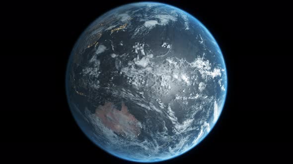 Planet Earth 360 Rotation – Seamless VJ Loop, Science Stock Footage ft ...