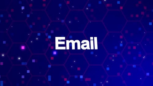 Futuristic Hexagon Grid Background with Glowing Digital Particles