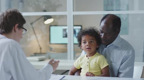 Child at Doctor's Office with Guardian