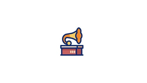 Gramophone Animated Icon