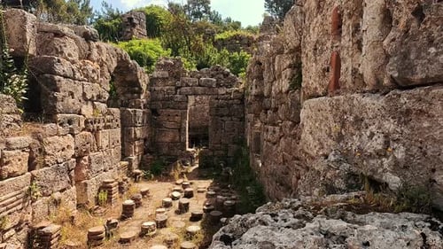 Phaselis Ancient City in Kemer of Antalya or Faselis Was a Greek and Roman City Coast Ancient Lycia