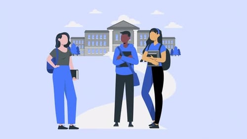 College Students Animation HD