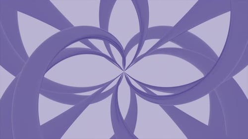Abstract Fluid Purple Ribbons Animated Background Loop