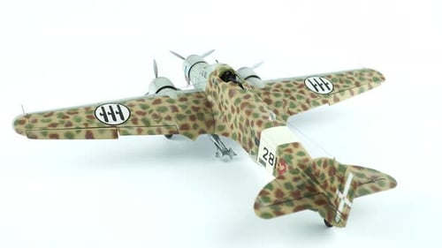 Close Up Model Airplane Savoia Marchetti Sm Italian Bomber.