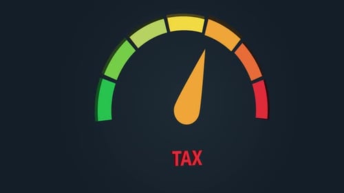 Tax Gauge Meter Going Up Animation